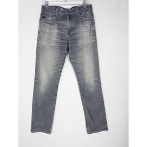 Adriano Goldschmied‎ Pants Mens 31X34 Black Faded Distressed Tapered Denim